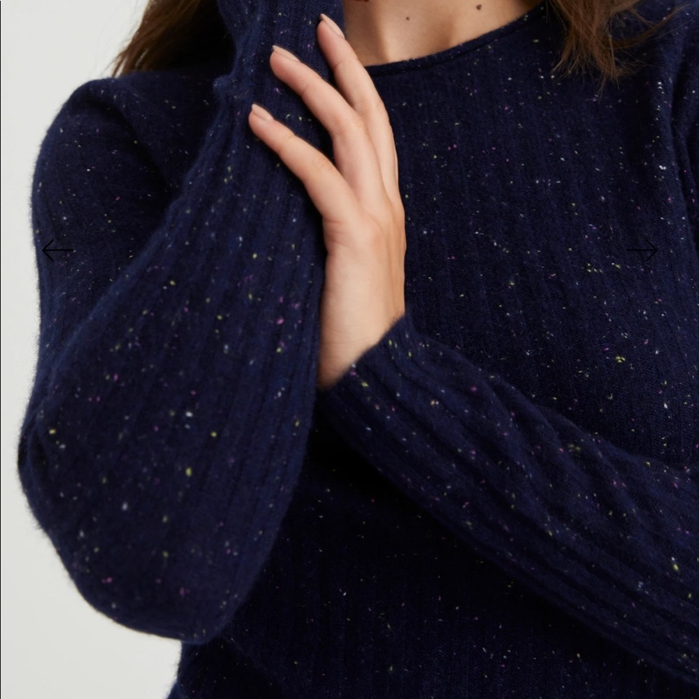 Cashmere Ribbed Sweater - Picture 3 of 9